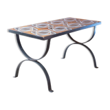 Table basse en fer forgé Mid Century