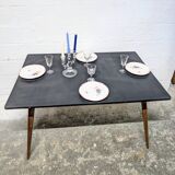 Vintage table with compass legs