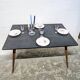 Vintage table with compass legs