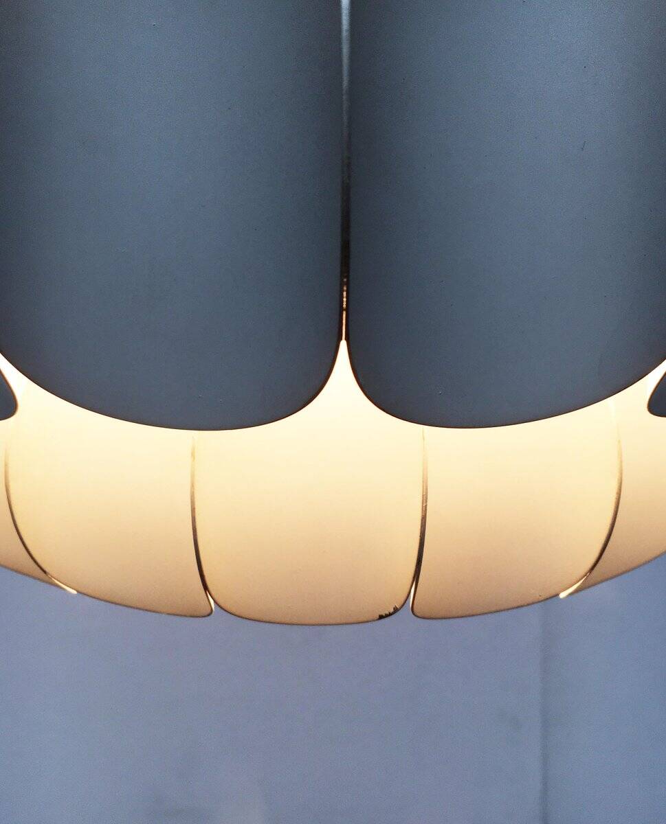 White metal pendant lamp from the mid-century by H. Zender for Temde.