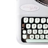 Hermes Baby Rocket green lime typewriter revised new ribbon