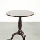 Round antique English tilt-top table/side table from the early 19th century