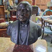 Bust of Jean-Baptiste Dujardin in bronze – Signed Parmer Fecit – 1889