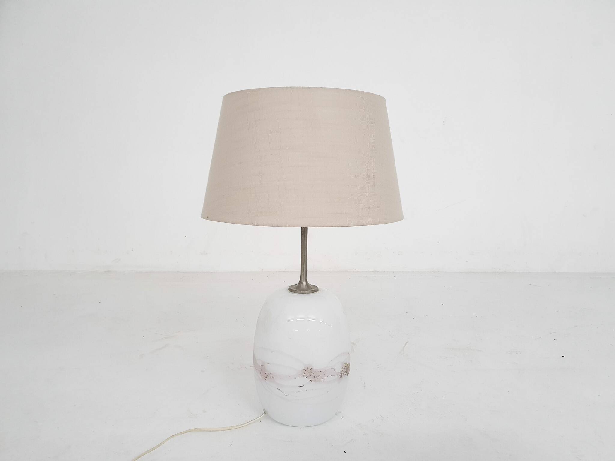 Michael Bang "Sakura" glass table light for Holmegaard, model 388, Denmark