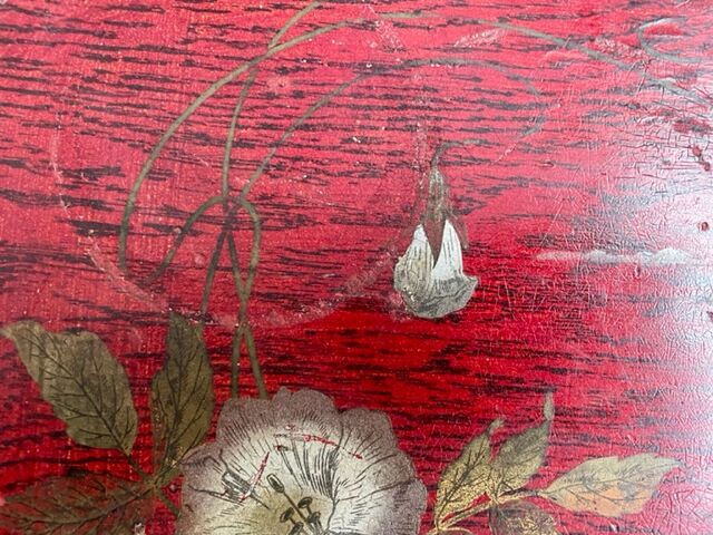 Empty tray pocket Napoleon III in lacquered wood.