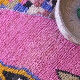 Pink berber rug - 315 x 190 cm