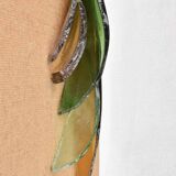 Recycled glass wall sculpture