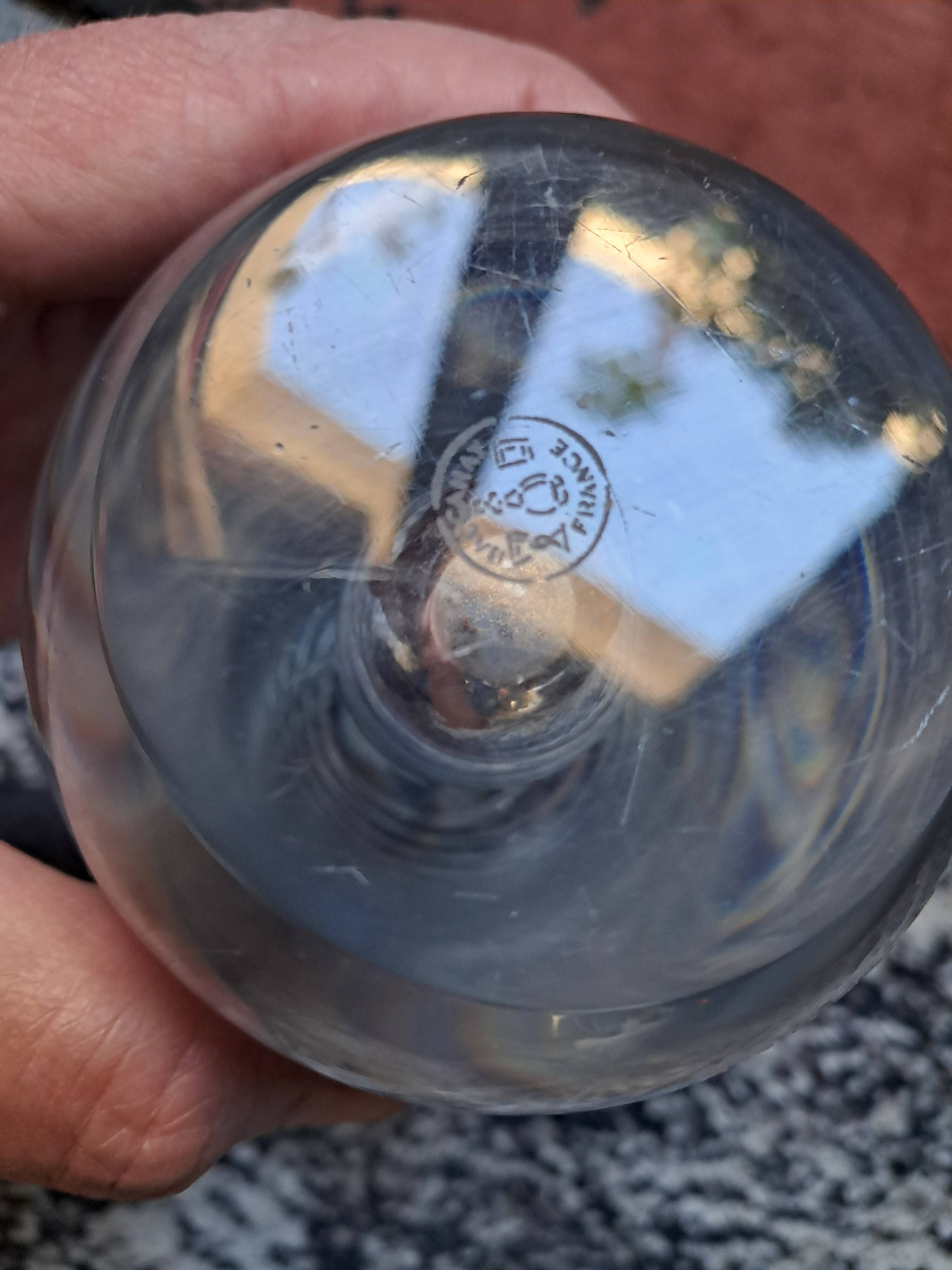 Vintage Baccarat glass vase