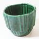 Green ceramic vase