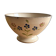 Old earthenware bowl on a pedestal, Digoin Sarreguemines Flowers / flo