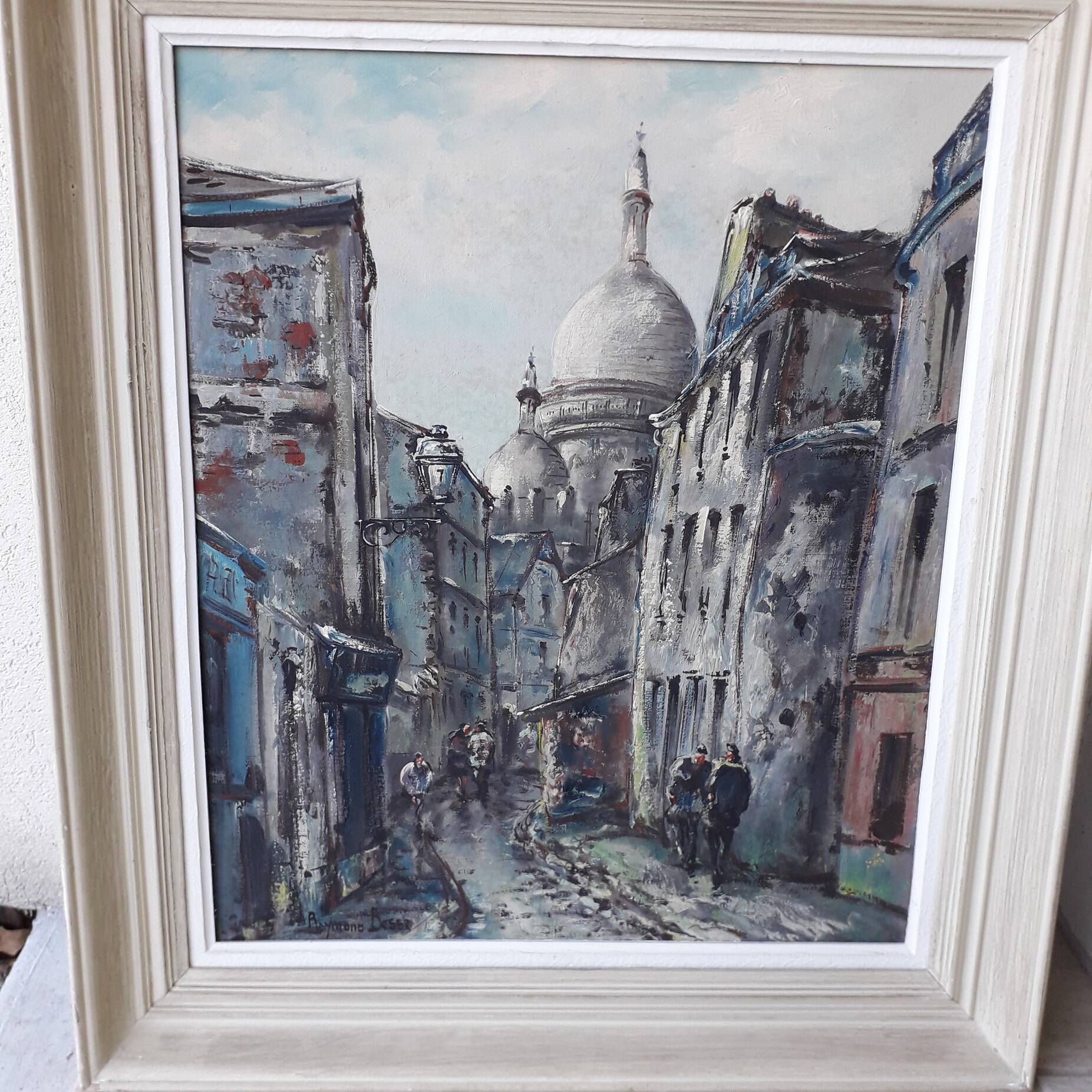 Painting table Montmartre Paris Raymond Besse