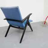 1950s armchair in blue