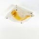 Murano Glass Flush Mount or Wall Light/Sconce by Toni Zuccheri for Mazzega, Italy, 1970s