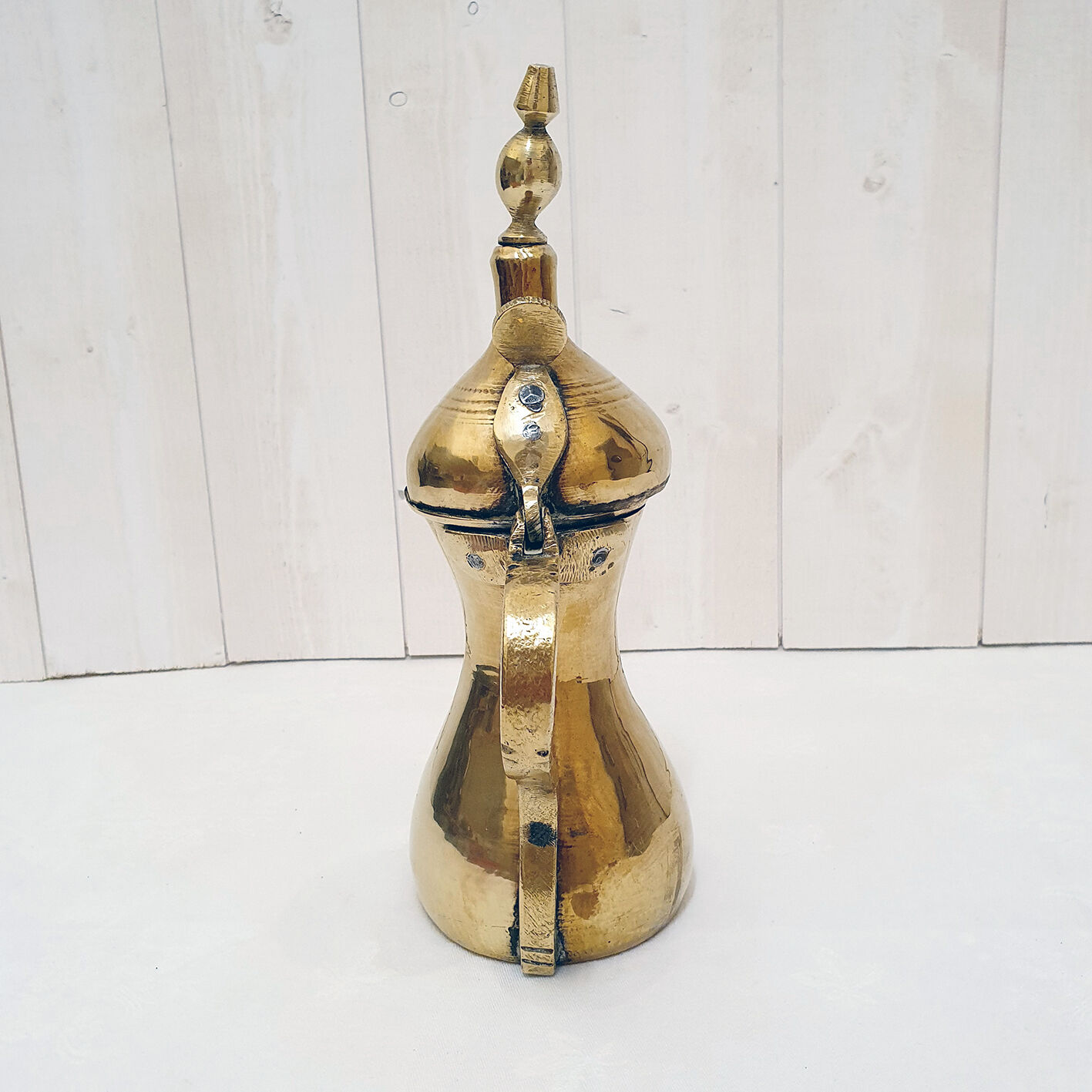 Oriental brass teapot