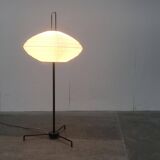 German floor lamp metal and plastic Tripod Ufo 370 by Bega, 1950s