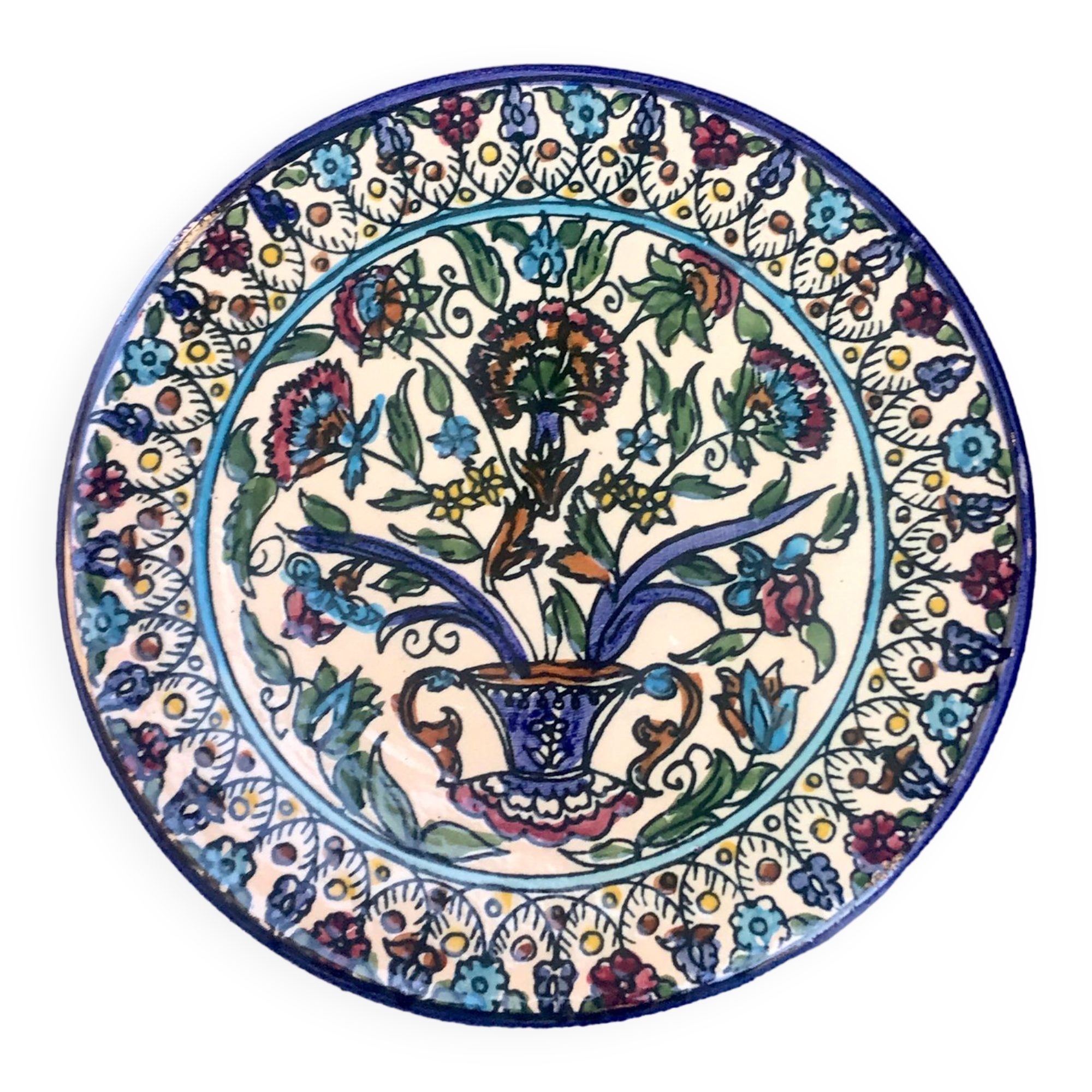 Armenia blueberry ceramic plate