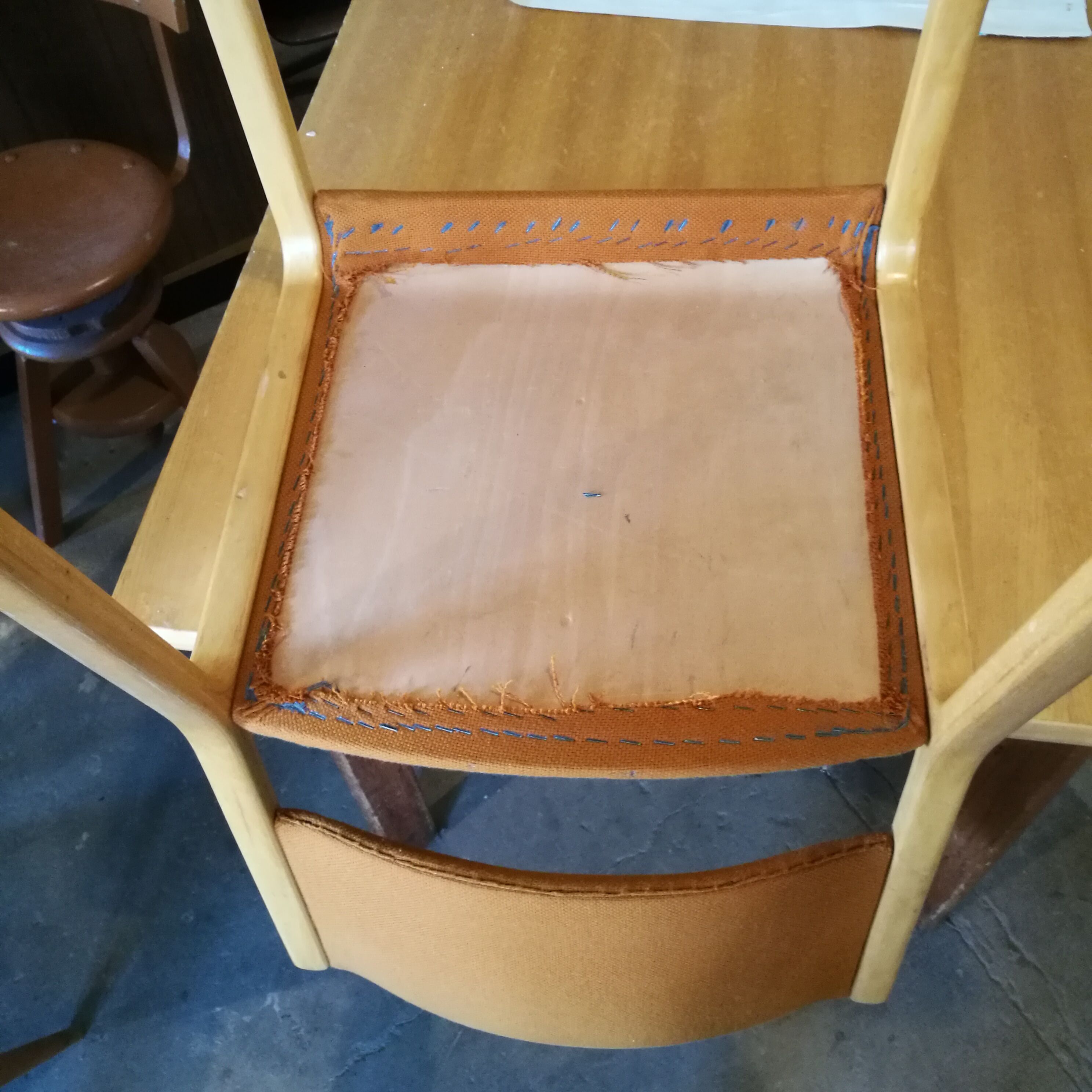 Set de 6 chaises scandinave plywood