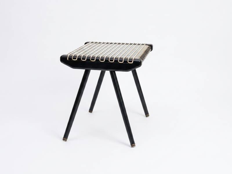 Stool, footrest, side table by Georges Tigien, vintage 1950.