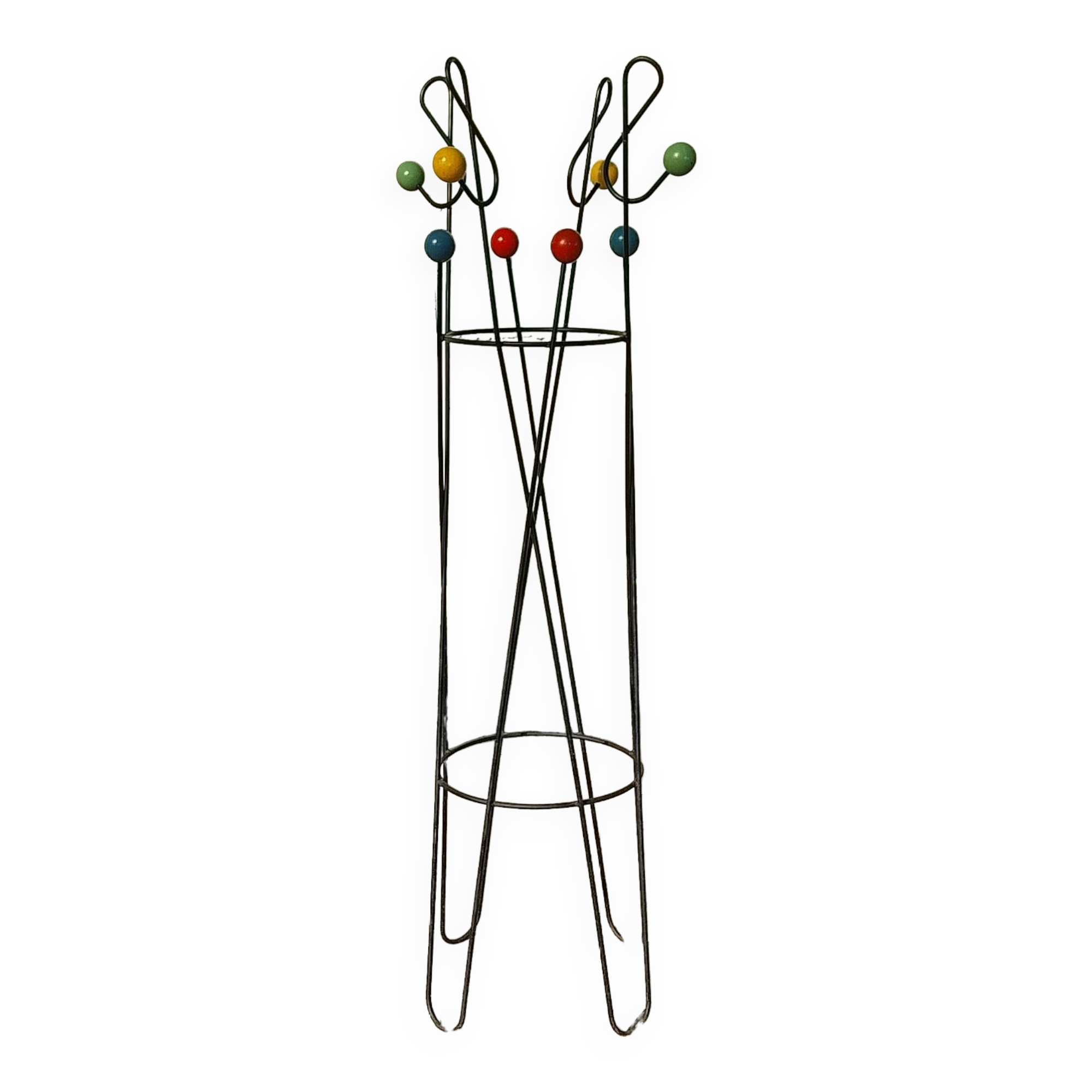 Coat rack attributed to Roger Feraud “treble clef” model