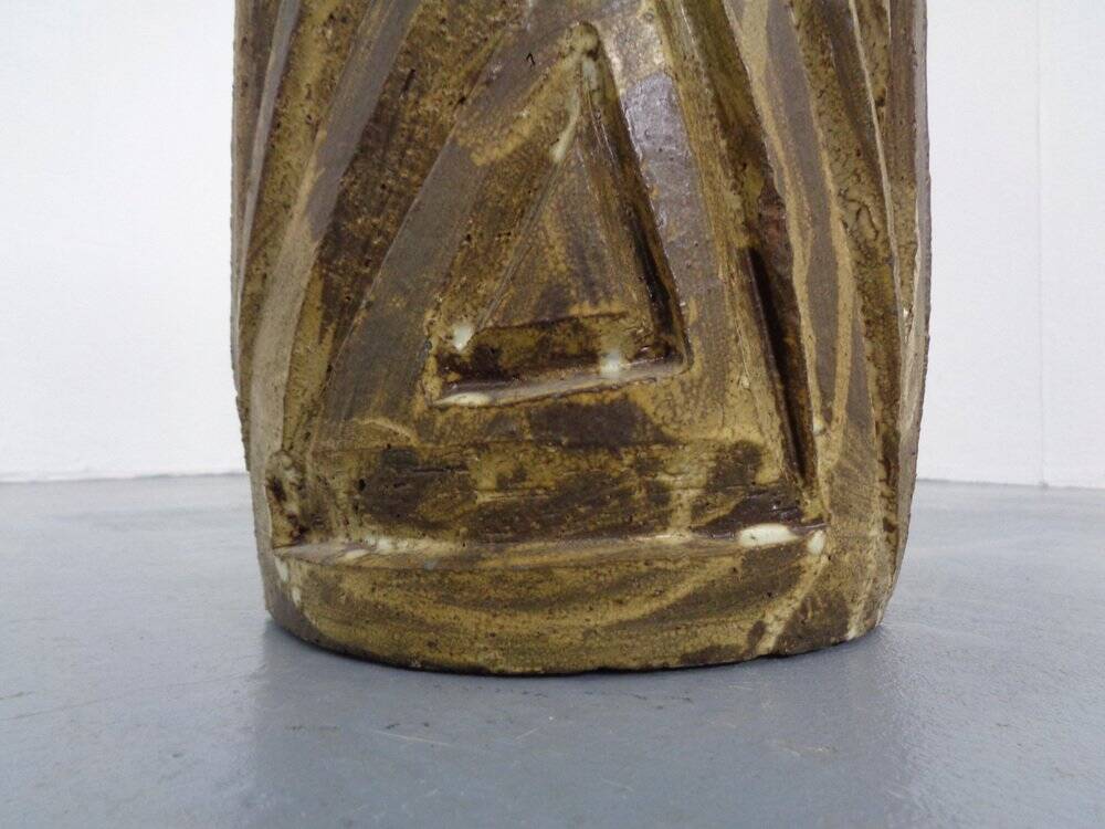 Large Brutalist Ceramic Umbrella Stand, Italy, 1960s