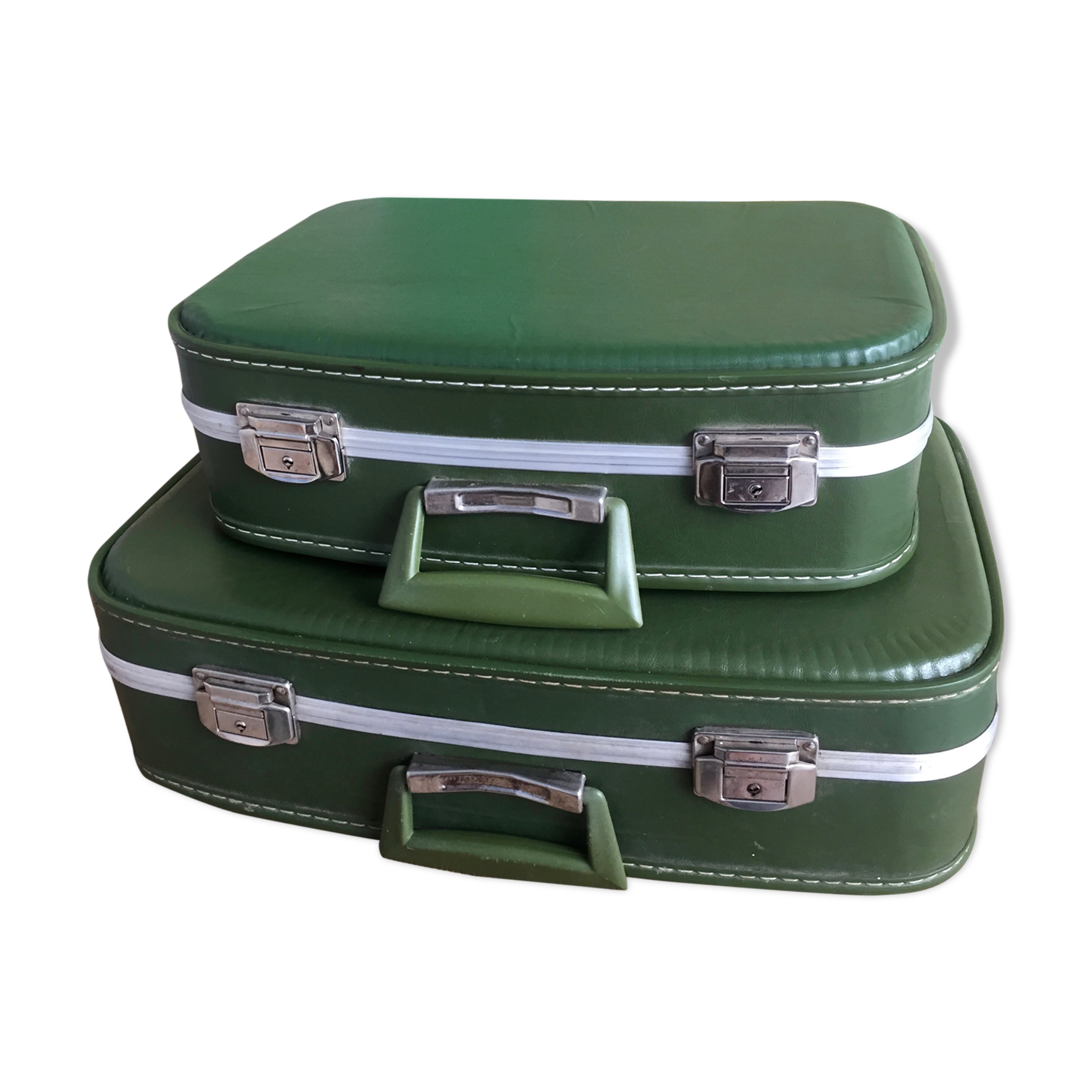 2 flight attendant suitcases