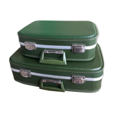 2 flight attendant suitcases