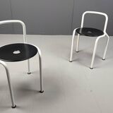 Chaises de salle à manger postmodernes de Pietro Arosio pour Airon, 1980