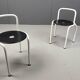 Postmodern dining chairs by Pietro Arosio for Airon, 1980s