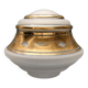 Art-deco globe for ceiling light - granite and gold glass - 1930s