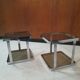 Paire de tables d'appoint ou bouts de canapé vintage