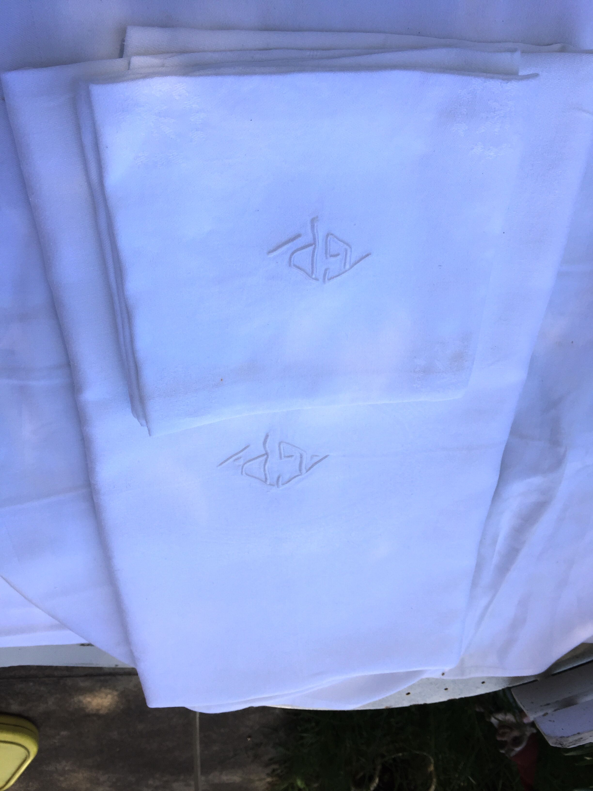Tablecloth and towel Monogram