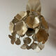 Ecru metal flower wall sconce