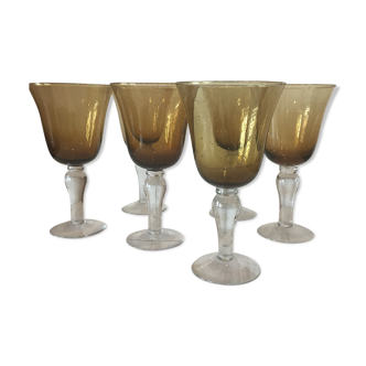 Lot de 6 verres à eau ou vin