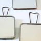Collection de 3 miroirs barbier vintage