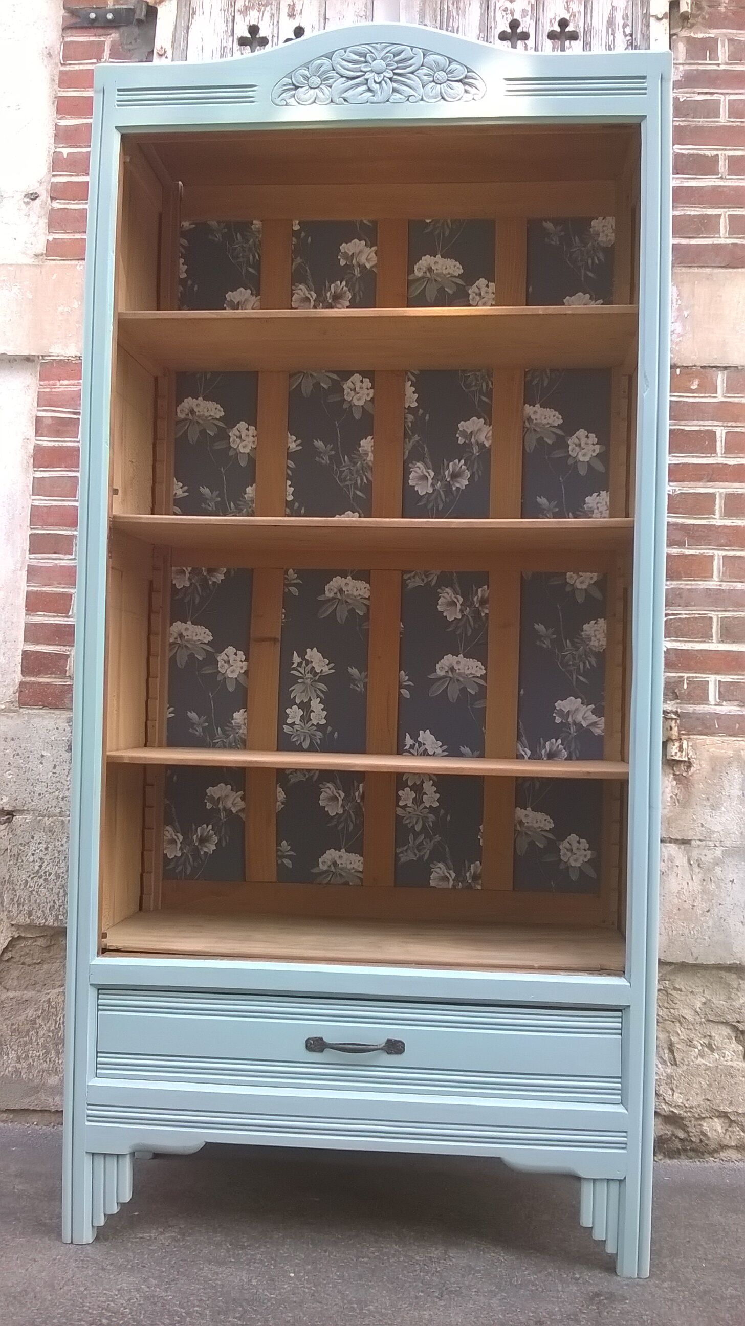 Green parisian wardrobe jade art deco