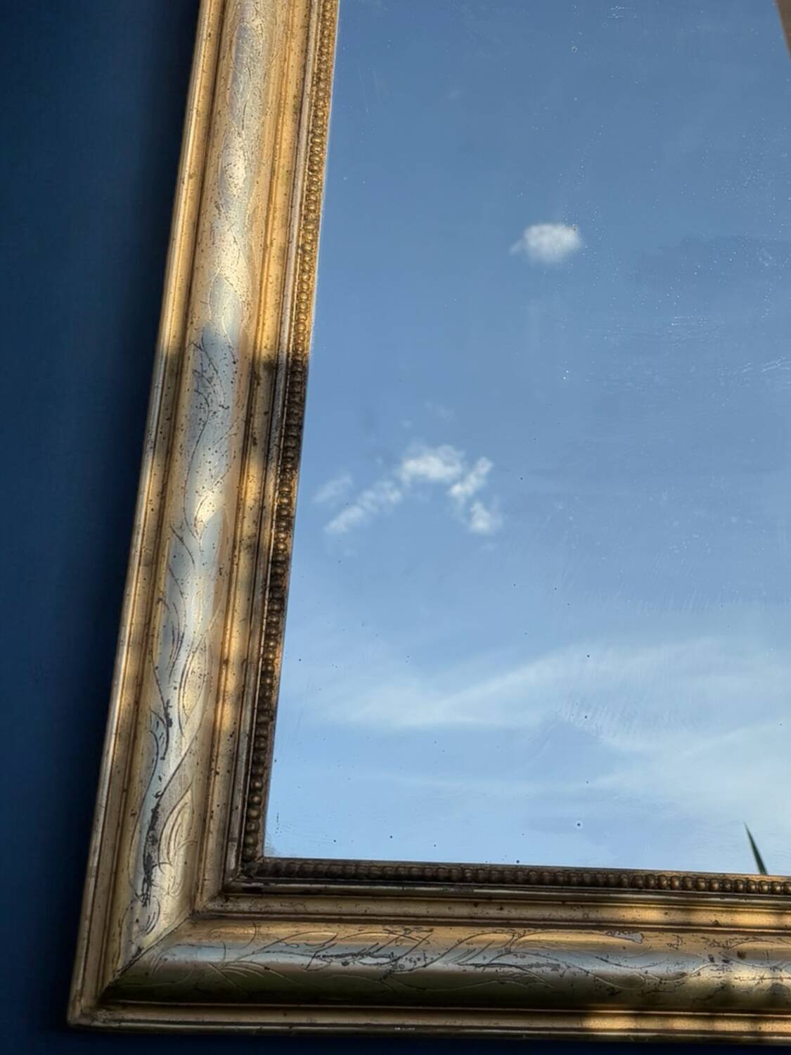 Louis Philippe mirror gilded with fine gold