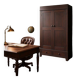 Vintage XL dark wood wardrobe/hallway furniture