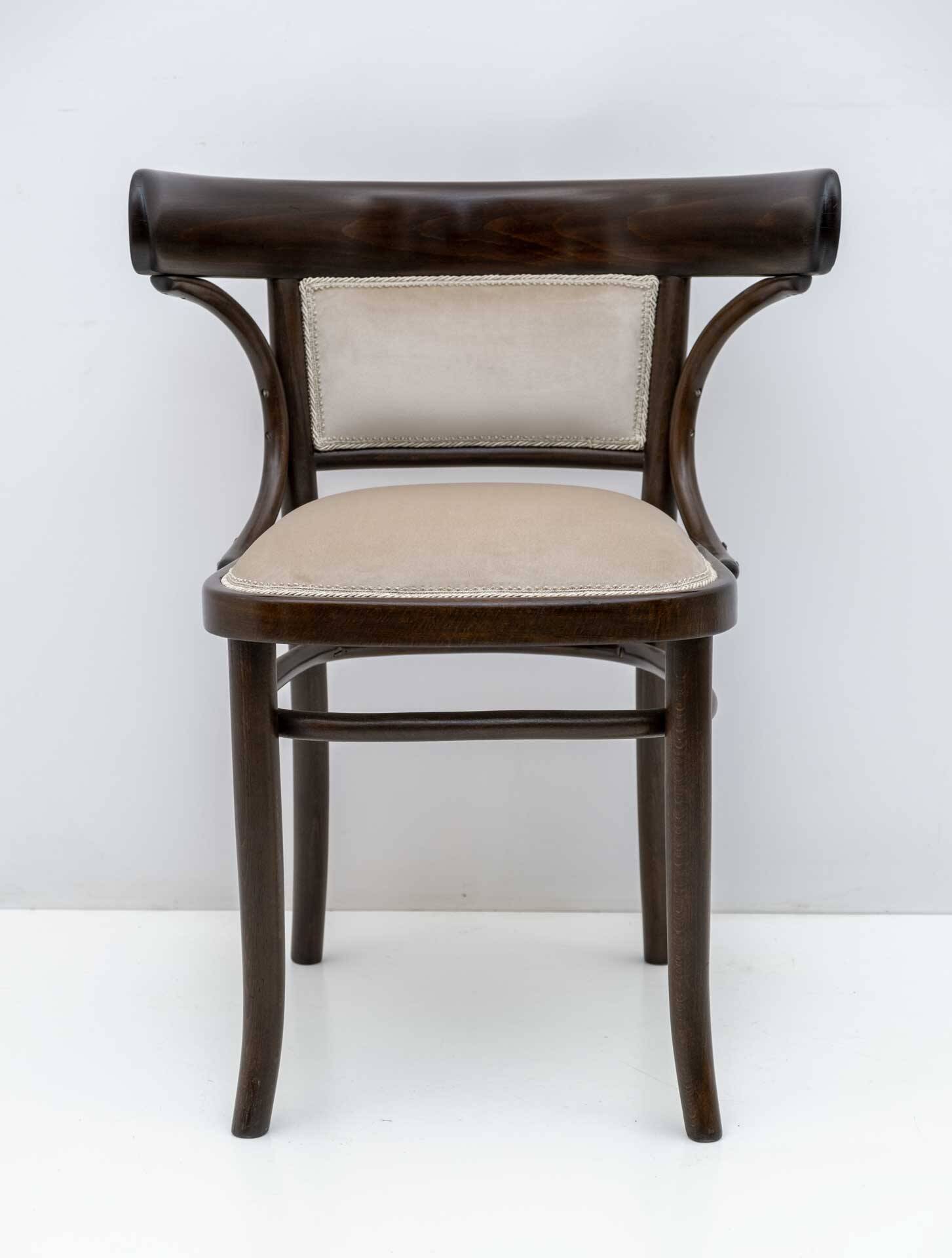 Thonet Austrian Curved Wood Armrests Chair, 1920s