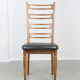 Vintage wooden & brass dining chairs