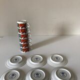 Coffee service Acapulco x 6 vintage 70s design