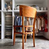 Bistro chair in light and black beech