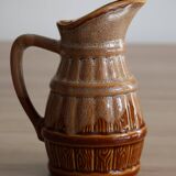 50cl glazed ceramic pitcher with beer barrel decoration