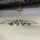 Chandelier in glass and brass attributed to Pietro Chiesa for Fontana Arte, 1940s.