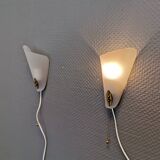 Two small Art Deco wall lights.