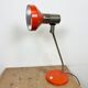 Vintage orange east german table lamp from aka leuchten, 1970s