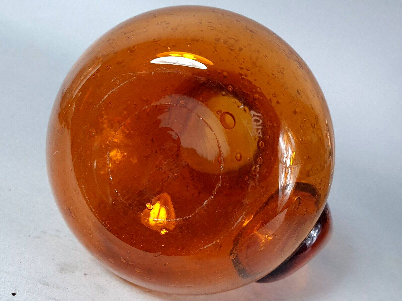 Biot vase & carafe bubble blown glass signed vintage 1960/70 B922