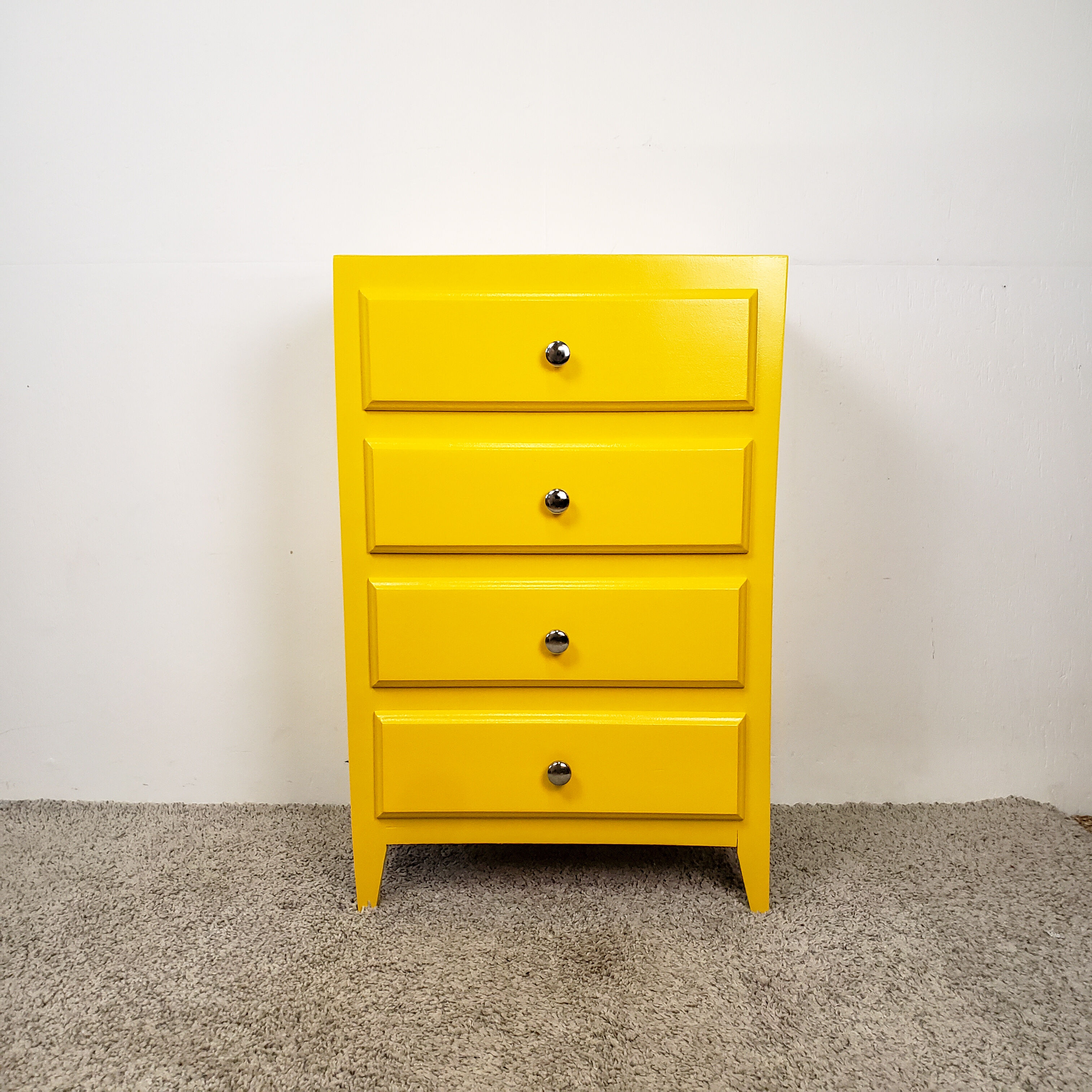 Yellow vintage chiffonnier