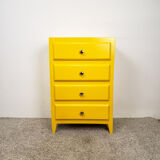 Chiffonnier vintage jaune