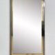 Vintage mirror in varnished metal and brass by BelgoChrome