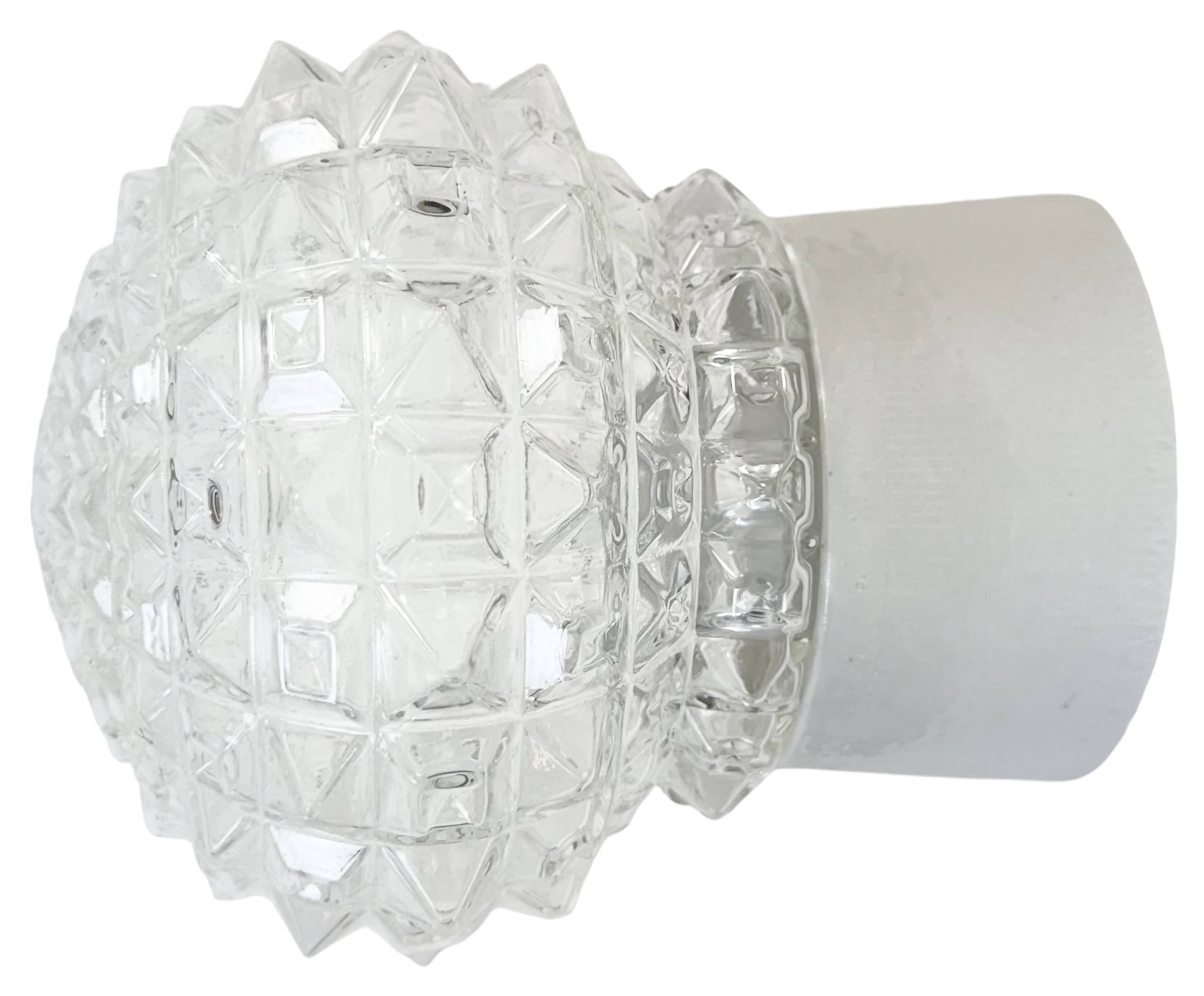 Vintage White Porcelain Ceiling Light, 1970s